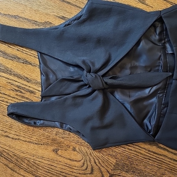 Wilfred Black Jumpsuit From Aritzia with Wide-Leg and Tie Back - Picture 7 of 10